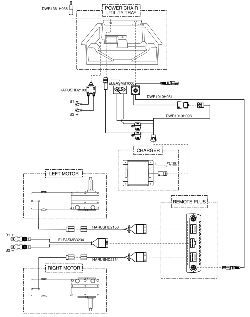 Remote Plus, Quantum Ready, Jazzy 1170 Series parts diagram