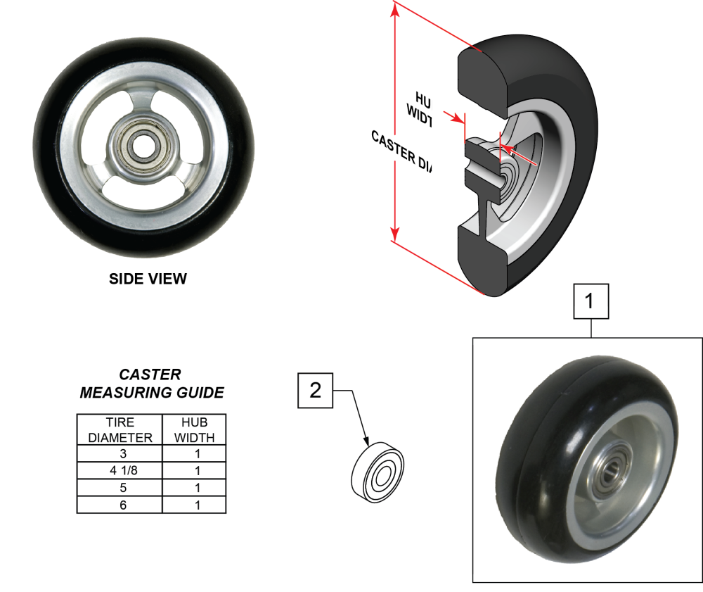 Quickie Q7 Replacement Parts by Quickie