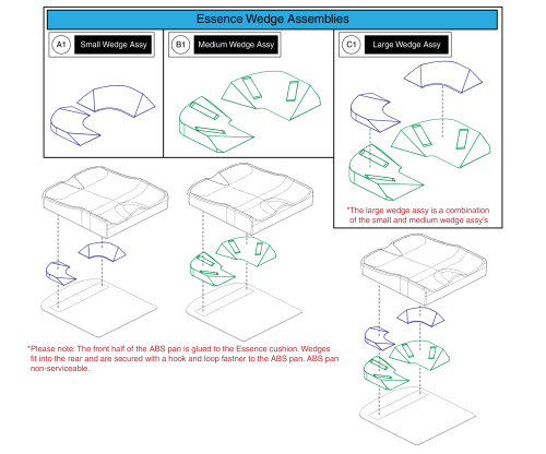 Wedge Assy's - Stealth Essence parts diagram