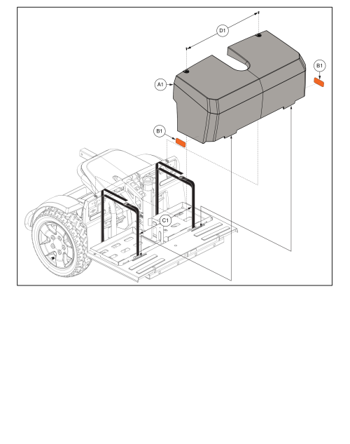 Battery Box Shroud Assy, Px4 parts diagram