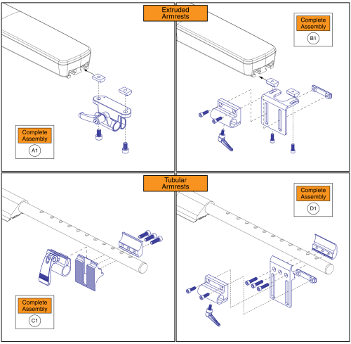 Joystick Receivers, Tru Balance® 4 parts diagram