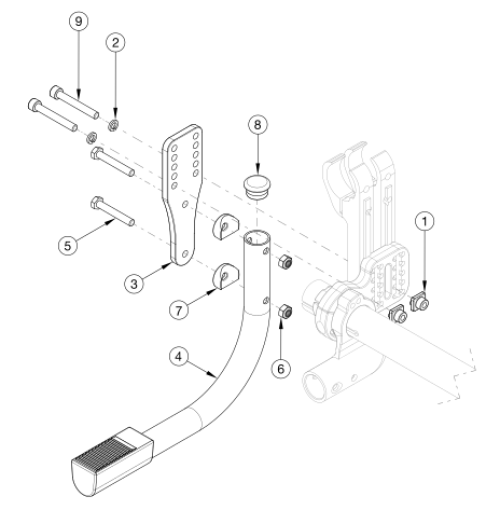 Rogue Xp Tipping Lever parts diagram