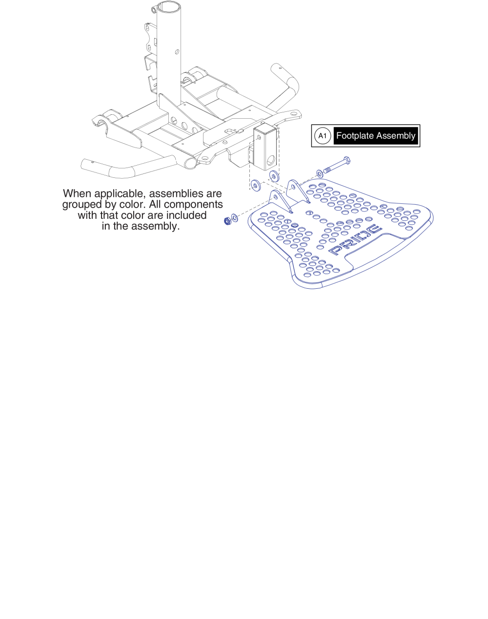 Foot Platform Assy parts diagram