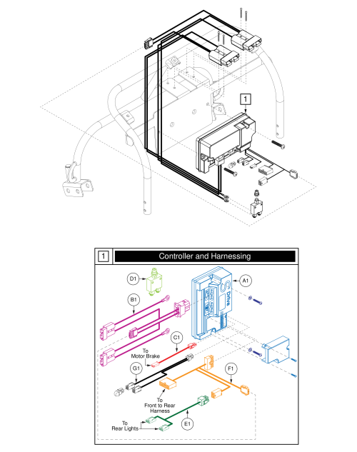 Controller Assembly parts diagram