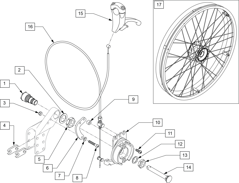 Drum Brake parts diagram