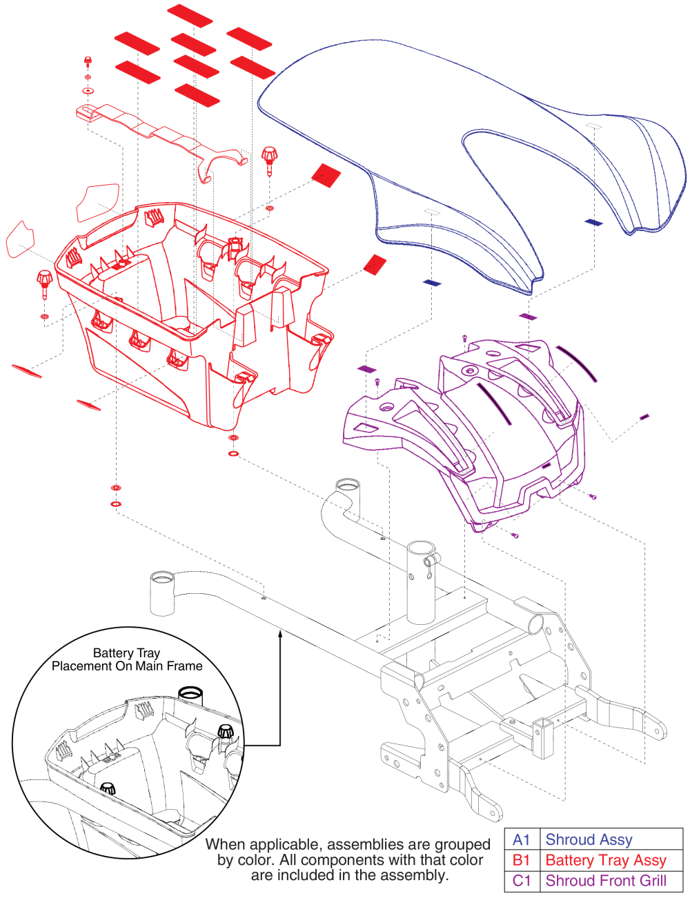 Shroud Assy parts diagram