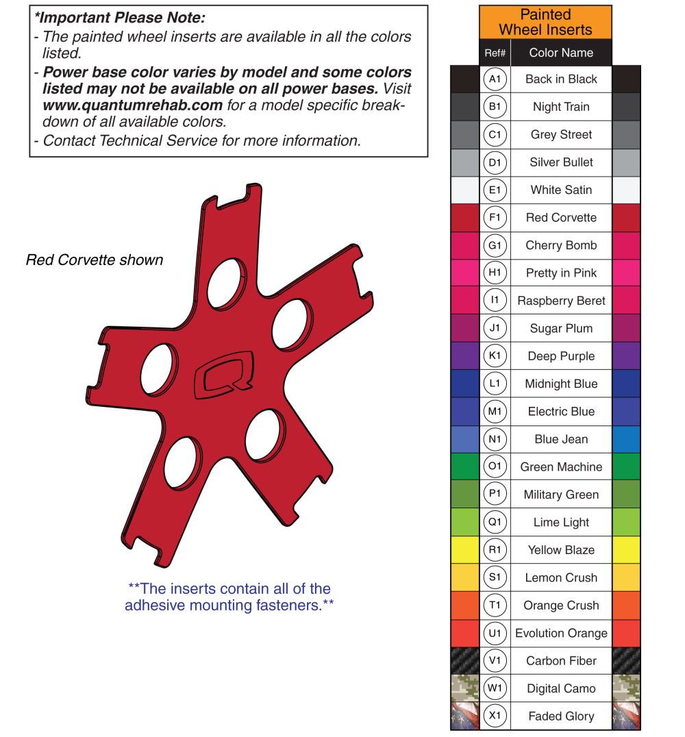 Painted Rim Inserts parts diagram