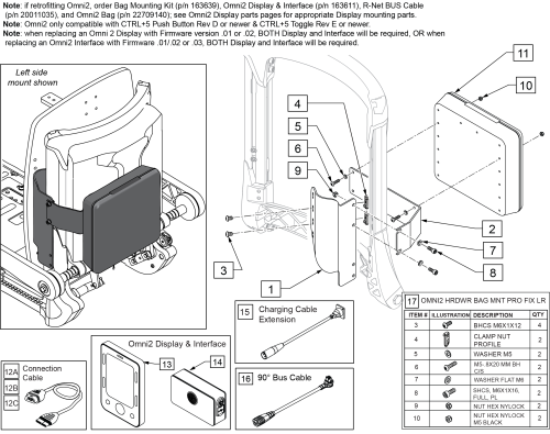 Omni2 For Sedeo Pro Fixed parts diagram