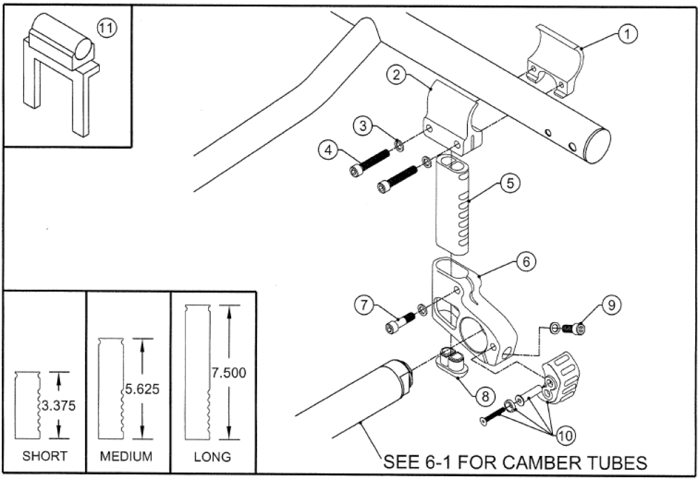 7) Axle Assembly parts diagram