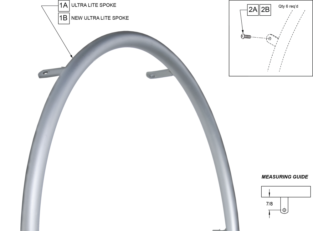 Ultra Lite Anodized (tab Mount) parts diagram