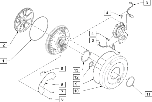 Jwx-2 Drive Unit Internal Parts parts diagram