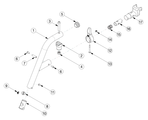 Catalyst E Hangers - 60 Degree Extension Tube parts diagram