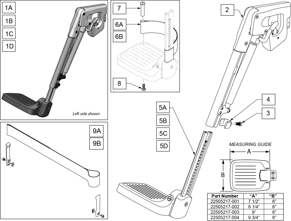 Quickie Q700 M SEries Replacement Parts by Quickie