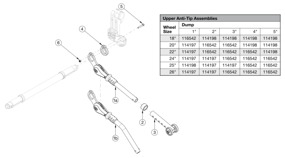 Rogue Xp User Activated Anti-tip parts diagram