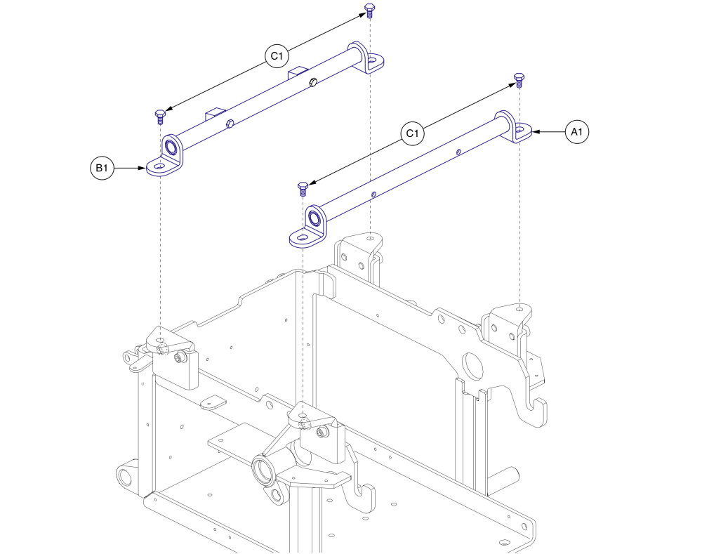 Trapeze Bar, Q6 Edge Hd parts diagram