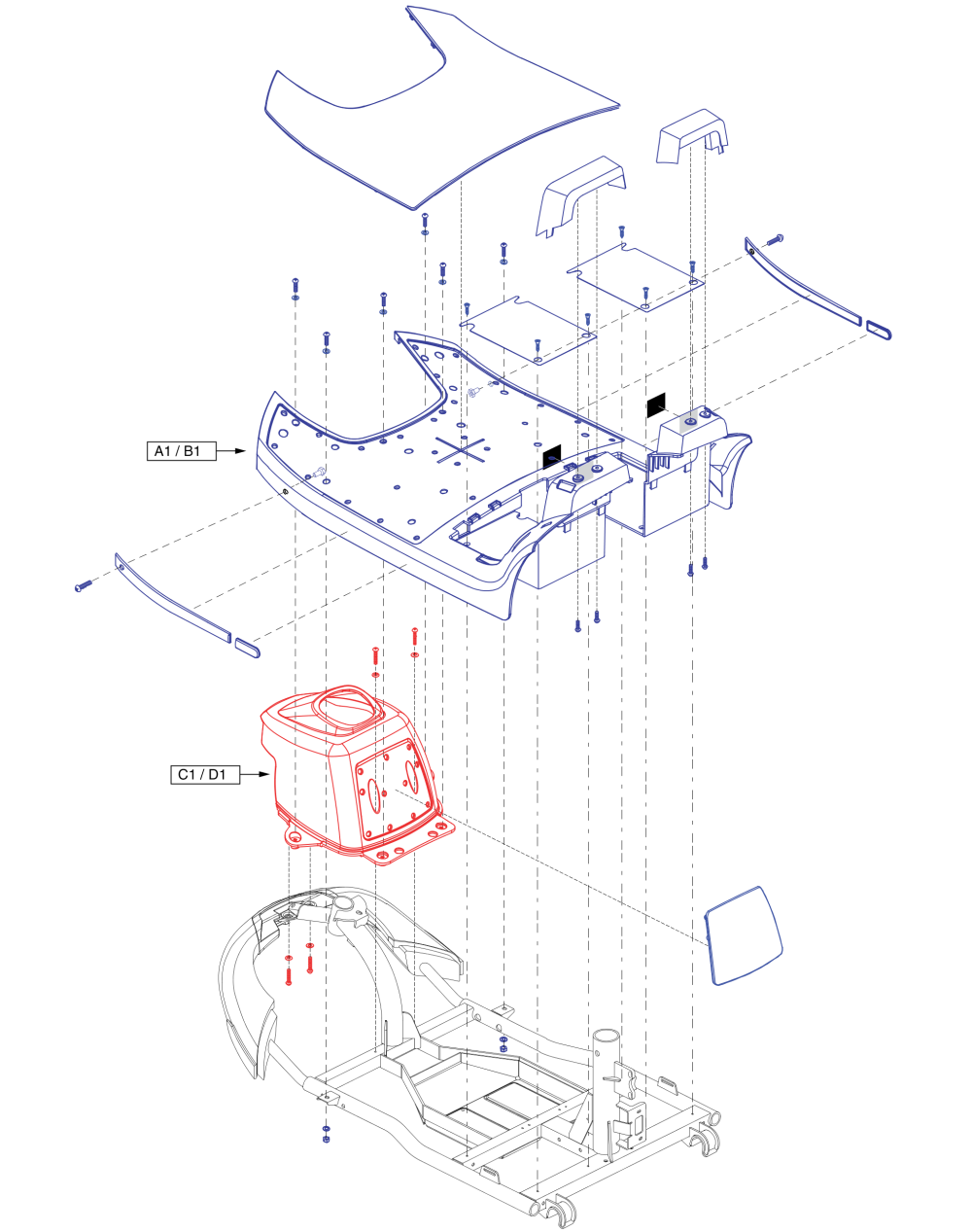 3 Wheel Front Shroud parts diagram