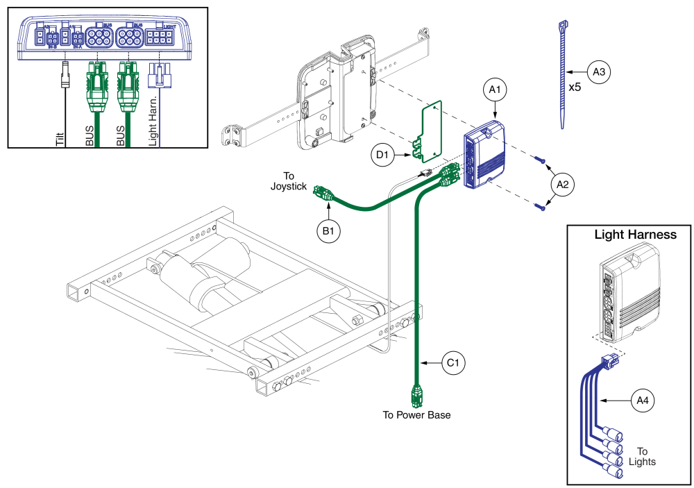 Q-logic 3 Lam2, Tb Bariatric Tilt parts diagram