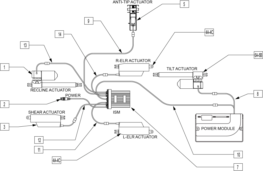 wiring harness for electric sofa bed for rv