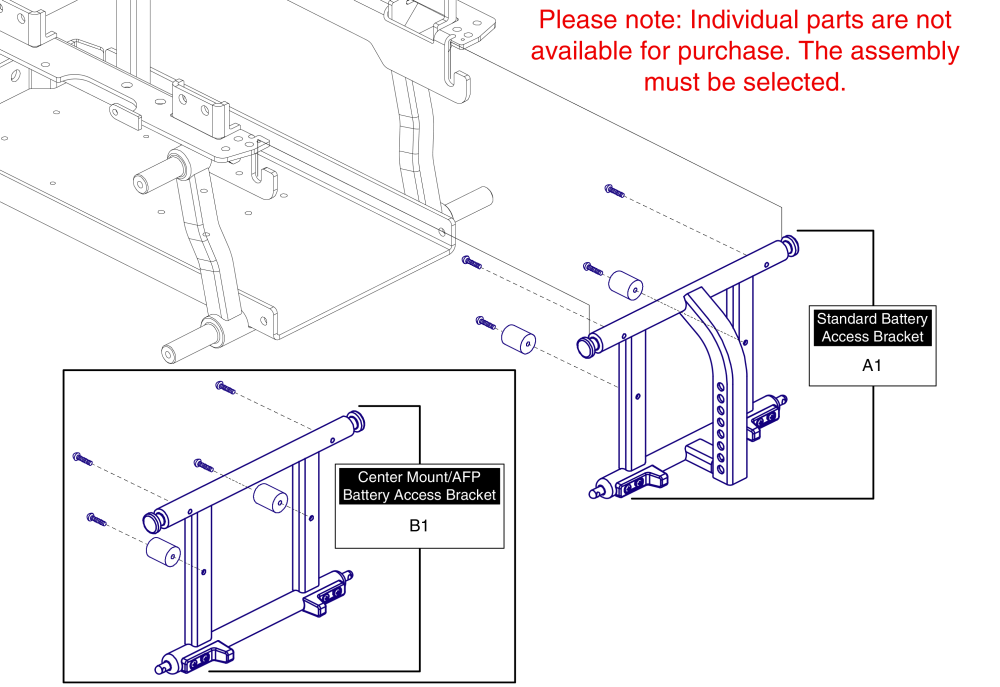 Battery Access Brackets parts diagram