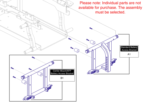 Battery Access Brackets parts diagram