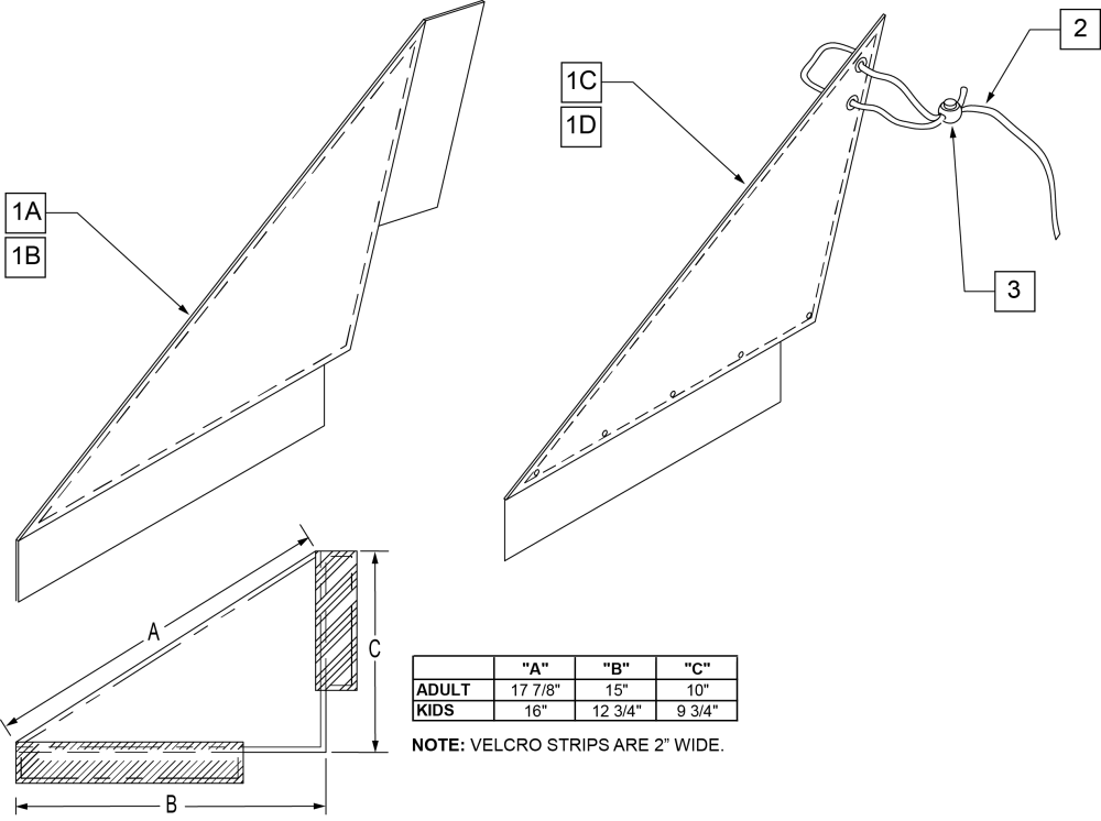 Fabric Side Guards parts diagram