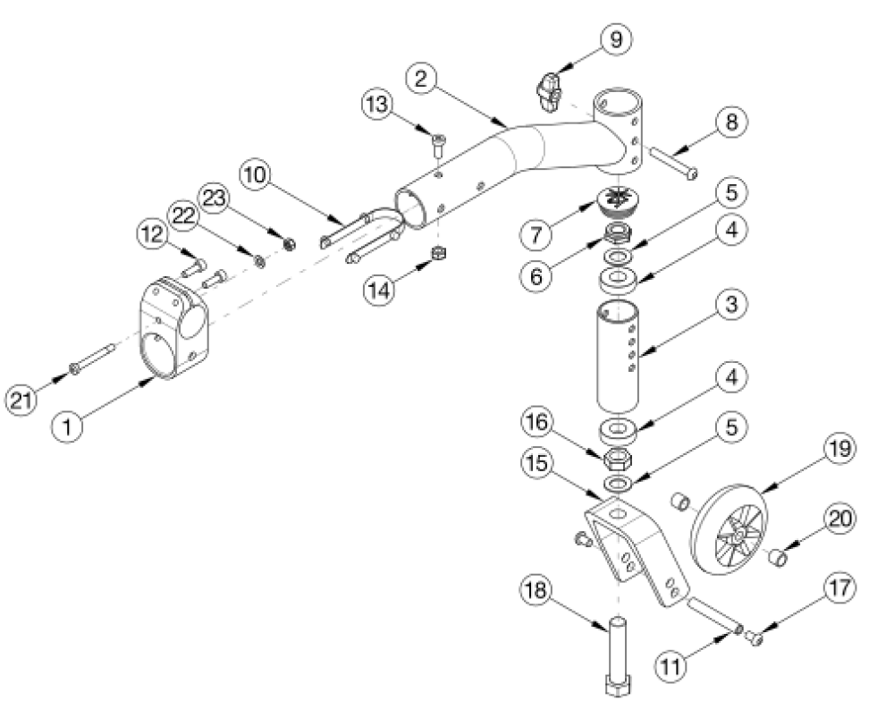 Standard 5th Wheel parts diagram
