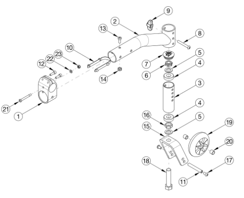 Standard 5th Wheel parts diagram