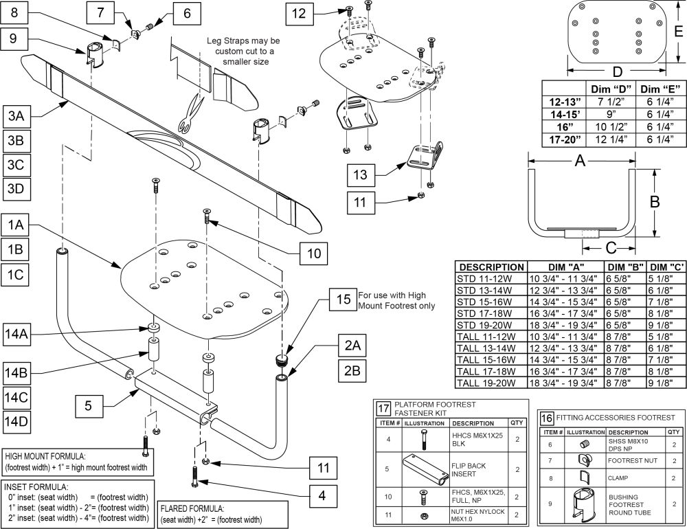 Composite Platform Footplate parts diagram