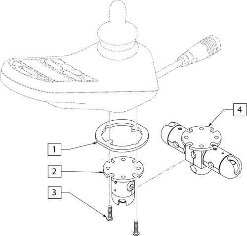 Link-it To Rnet/vr2 Joystick parts diagram