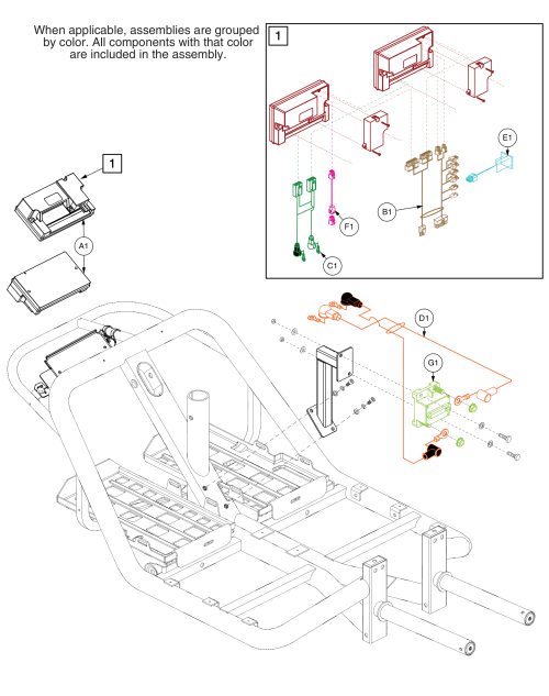 Electronics Assembly - S-drive Controller, 120 Amp, Mkii parts diagram