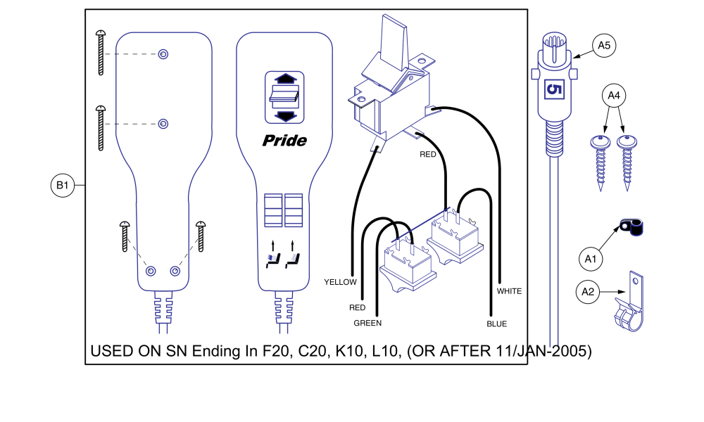 Std Heat And Massage - Sn Ends In F20, C20, K10 - Lxx01005 And Sub parts diagram