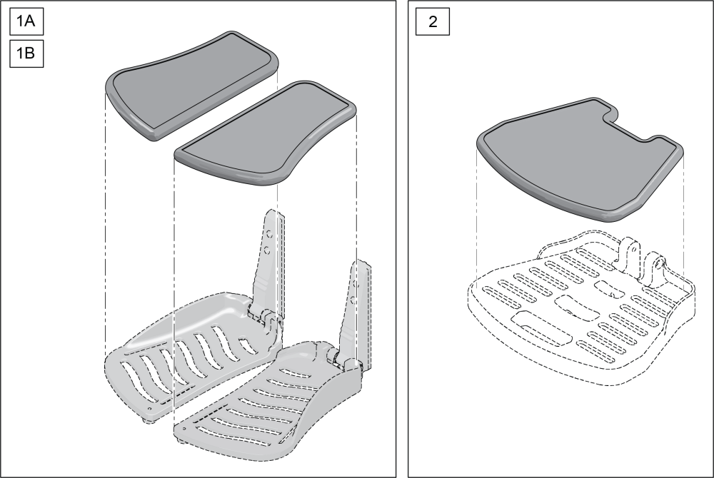 Q300m Footplate Gel Pads parts diagram