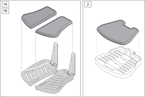 Footplate Gel Pads parts diagram