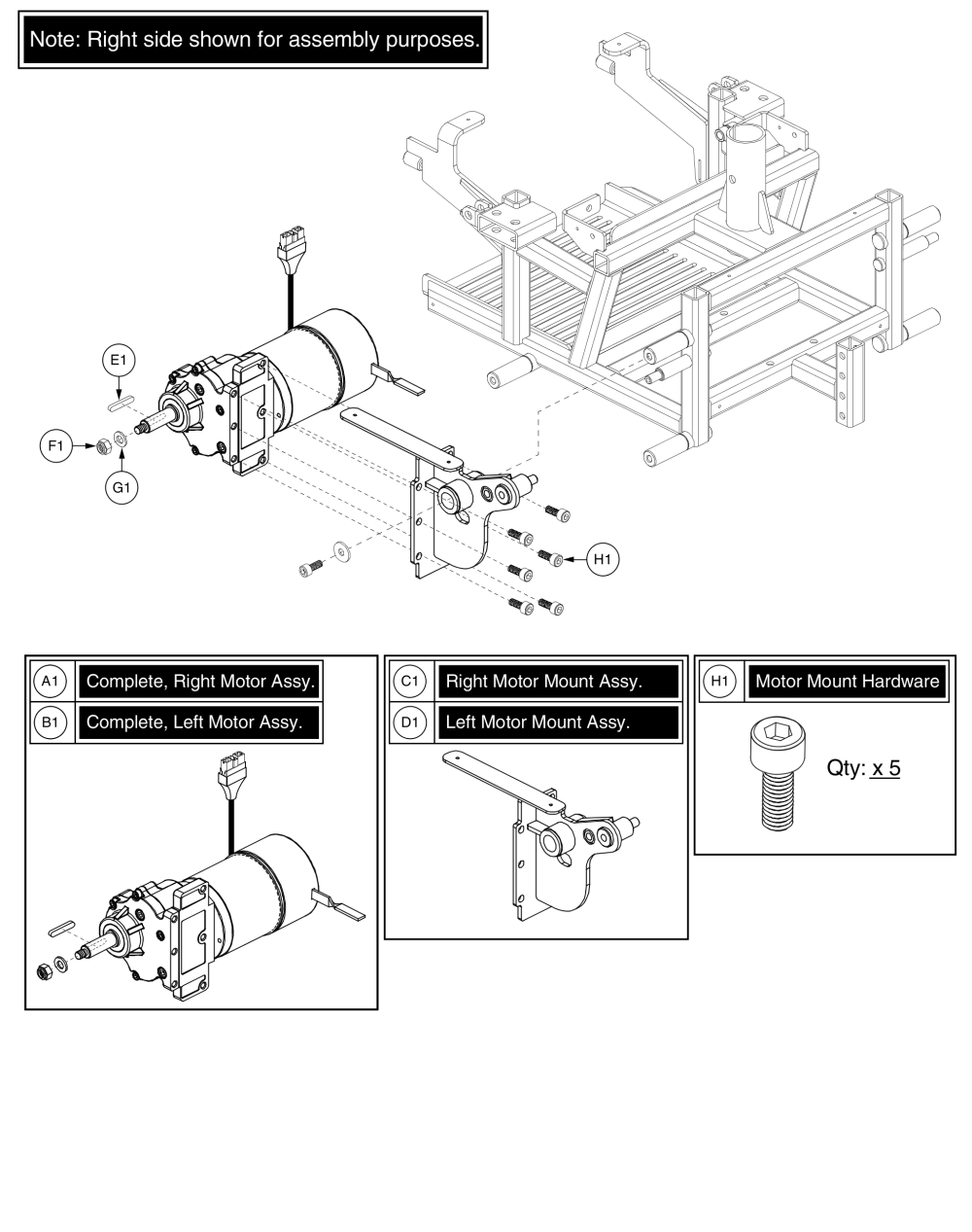 Motor Assy parts diagram