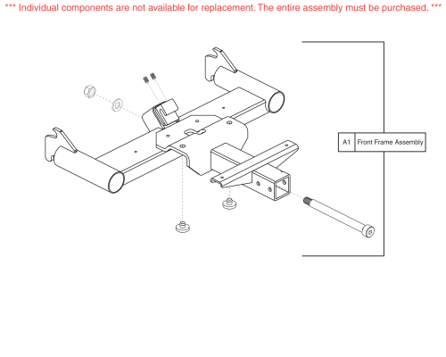 Front Frame Assy, Go-chair / Z-chair parts diagram