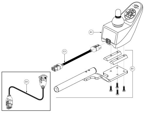 Dynamic Shark Joystick Assy parts diagram