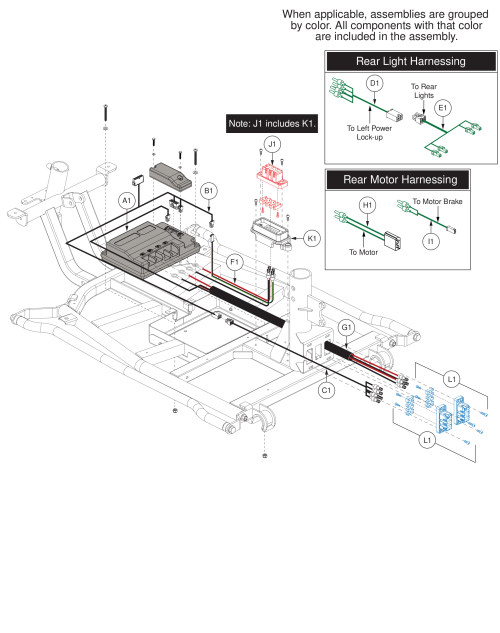 Controller Assy. parts diagram