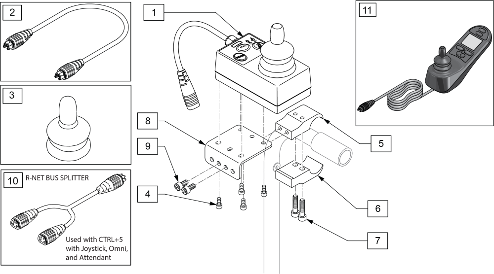 Attendant Control parts diagram