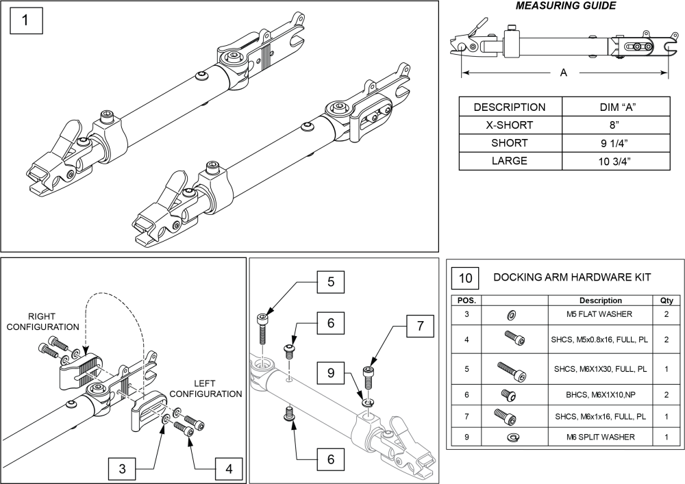 Docking Arm parts diagram