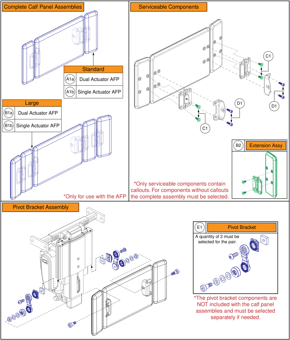 Afp Calf Panels parts diagram