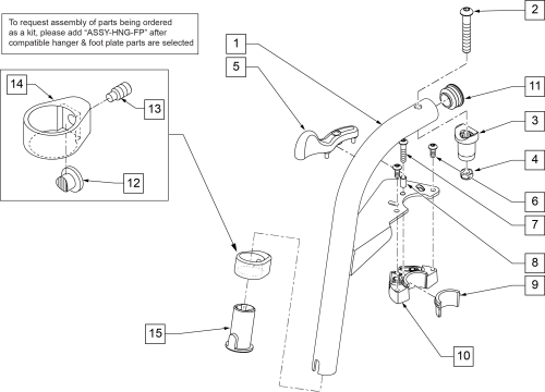 80 Deg Hanger Swing In-out parts diagram