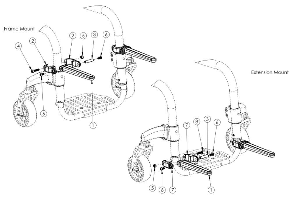 Clik Luggage Carrier parts diagram