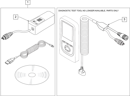 R Net/vr2 Programmer parts diagram