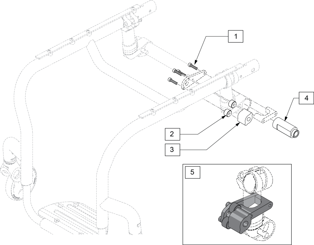 4x Xtender Axle Plate Assm (7 Series) parts diagram