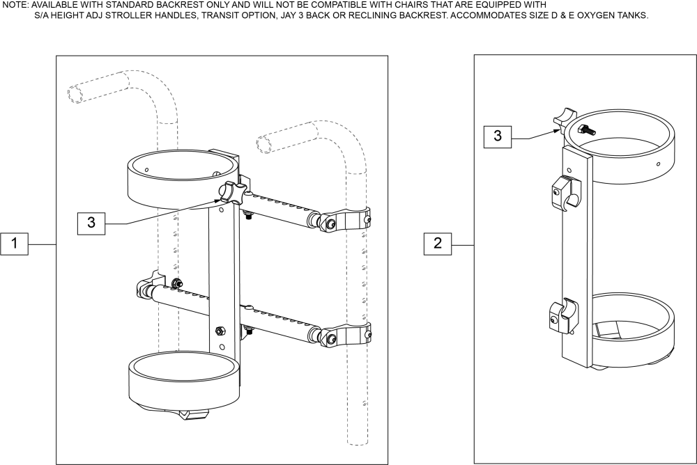 Oxygen Tank Holder parts diagram