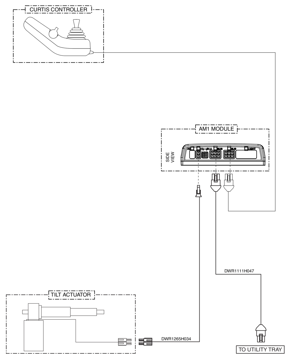 Ne+, Tilt Thru Joystick, Electrical System Diagram parts diagram