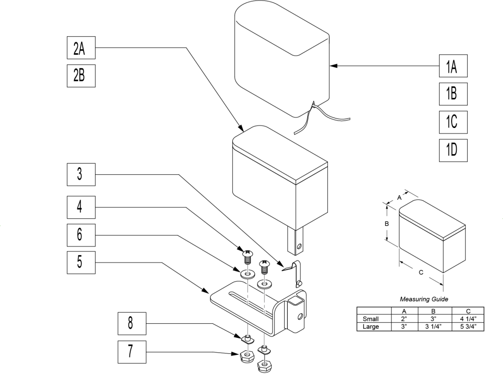 Abductor Block parts diagram
