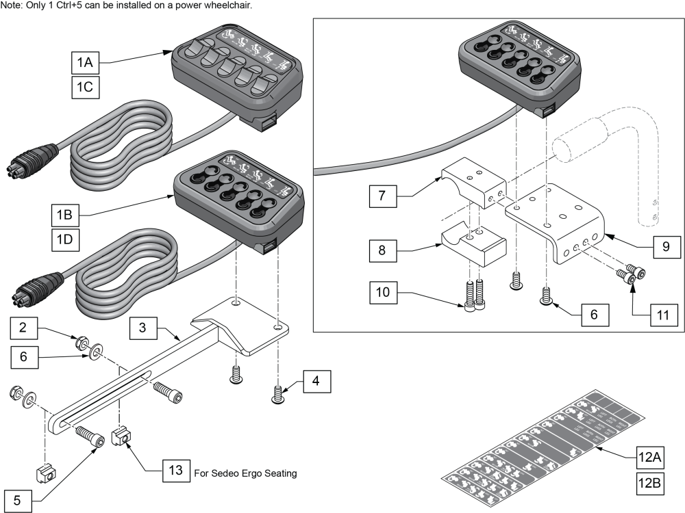 Ctrl+5 For Ergo parts diagram