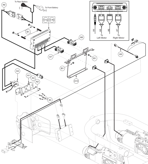 Remote Plus Electronics, Onboard Charger, Q610 parts diagram