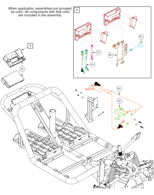 120amp, S-drive, Controller Assy parts diagram